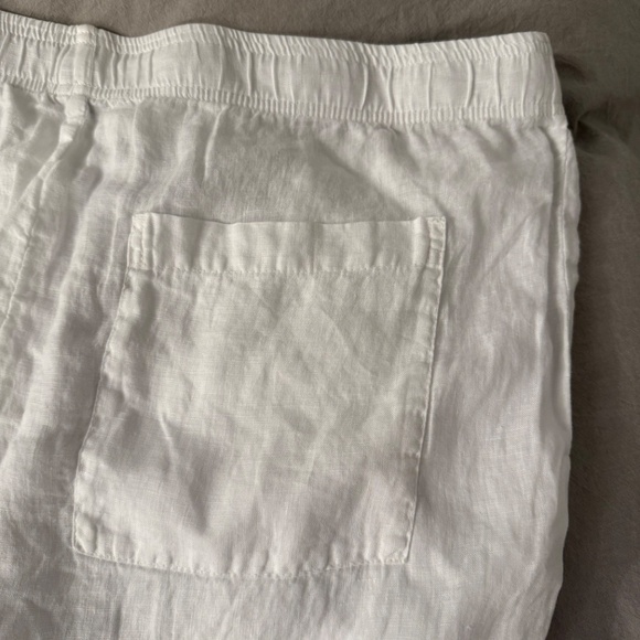 James Perse White Linen Pants Size 3 NWOT - Picture 7 of 8